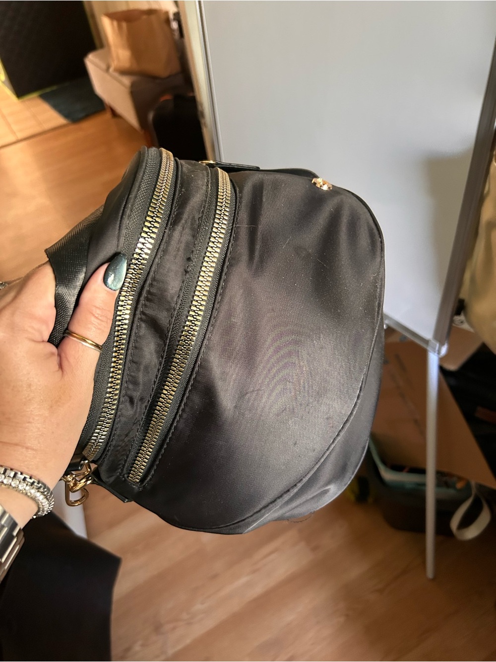 Black Crossbody Belt Bag - Unbranded